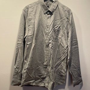 Large Eddie Bauer Gray Field Flannel